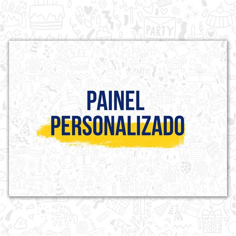 Painel De Festa Em Lona Personalizado X Cm No Elo Lojaohh A Cb