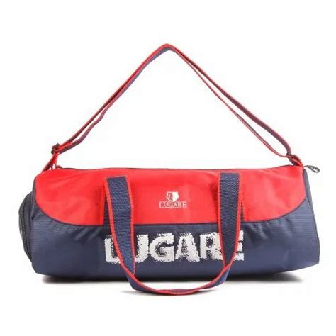 Fabric Lugare Fit Gymbag Red Blue With Shoe Pocket At Rs In New Delhi