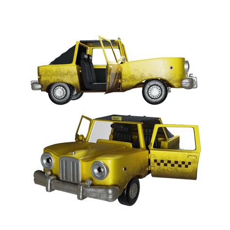 Car Taxi Free Modern Cars Models Blenderkit