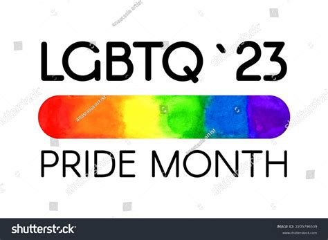 Lgbtq 2023 Pride Month Logo Vector Flat Royalty Free Stock Vector 2205796539