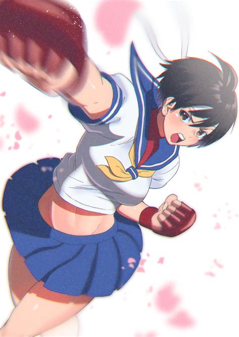 Kasugano Sakura Street Fighter Drawn By Akisu K Danbooru