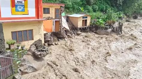 Uttarakhand Floods Cloudburst Landslides Wreak Havoc Roads Blocked