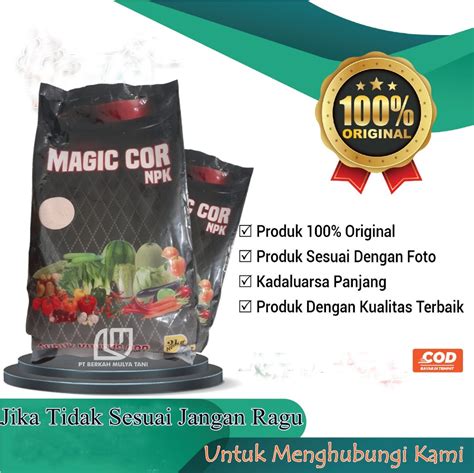 Magic Cor Pupuk Npk Kocor Berbagai Jenis Tanaman Kemasan 2 Kg Lazada