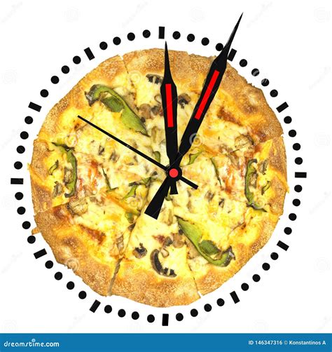 Pizza Time Delivery Fast on Time Every Time Stock Photo - Image of fast ...