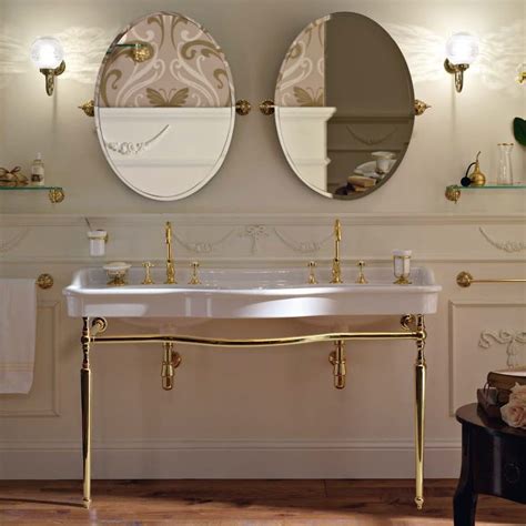 Palladio 150cm Double Console Basin On Metal Wash Stand Ofb