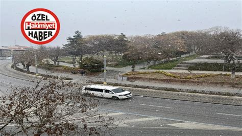 Konya Ya Beklenen Kar Geldi Ehri Sessizlik Sard