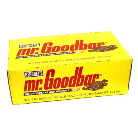 Hersheys Mr Goodbar Milk Chocolate Candy Bars With Peanuts Pack Of 36