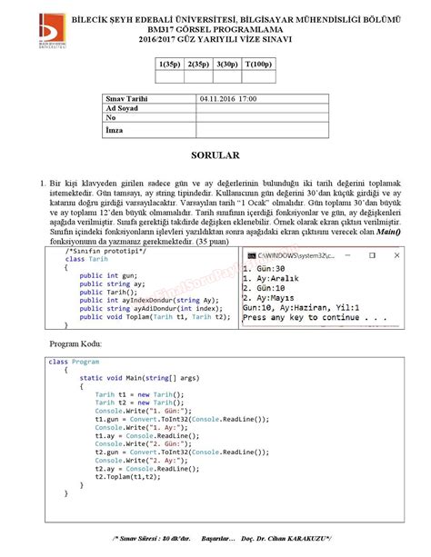 G Rsel Programlama Vize Sorular Ve Cevaplar Vize Ve Final Sorular