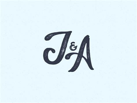 The Letter J And A Is Written In Black Ink