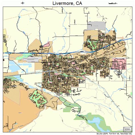 Livermore California Street Map 0641992