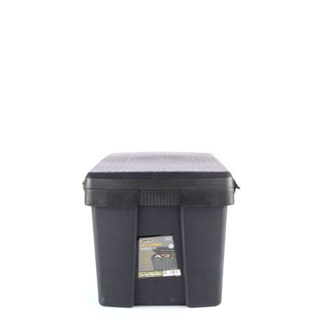 Contico 53 Gallon Black Plastic Storage Trunk At