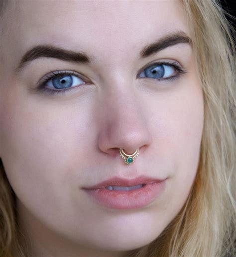 Fake Septum Ring Faux Septum Ring Fake Septum Piercing Clip On Piercing