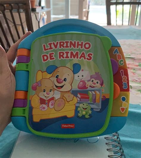 Livrinho Livro de Rimas Fisher Price Semi Novo Brinquedo para Bebês