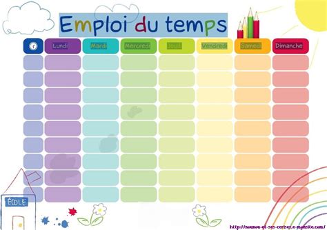 Emploi Du Temps