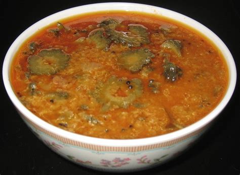 My Dhaba Karela Curry Aka Bitter Gourd Curried Sauce