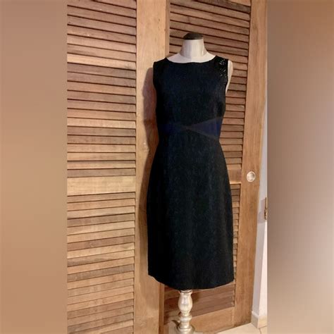 Moulinette Soeurs Dresses Beautiful Navy And Black Stretch Lace