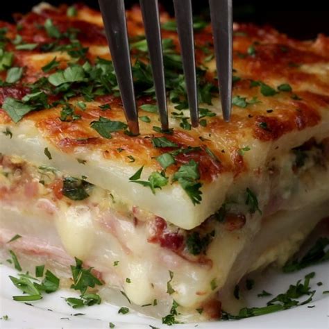 Potato Lasagna Recipe By Tasty Recipe Cooking Recipes Recipes