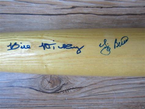 Bill Dickey Yogi Berra Autograph Cooperstown Bat 202 New York Yankees