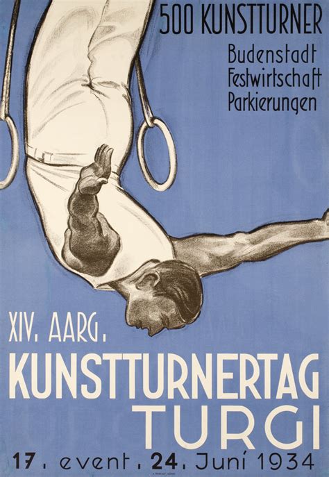 Vintage Poster Turgi F Te De Gymnastique Artistique Galerie