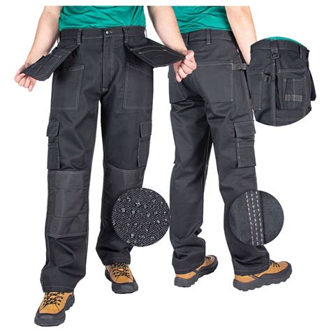 Мъжки работен панталон от кордура, черен, W34 L32 - eMAG.bg