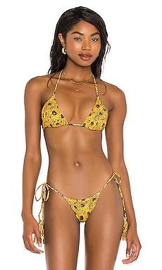 Indah Tom Printed Triangle Bikini Top In Sinar REVOLVE