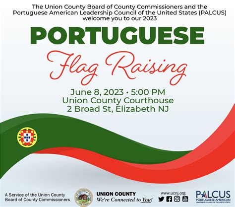 Union County to Hold Annual Portuguese Flag Raising Ceremony