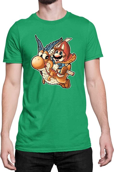 Mario Yoshi Brown M Ska Koszulka Super Mario Bros Luigi Bowser Man L