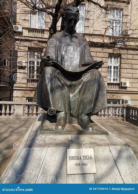Nikola Tesla Belgrade editorial photo. Image of belgrade - 247739416