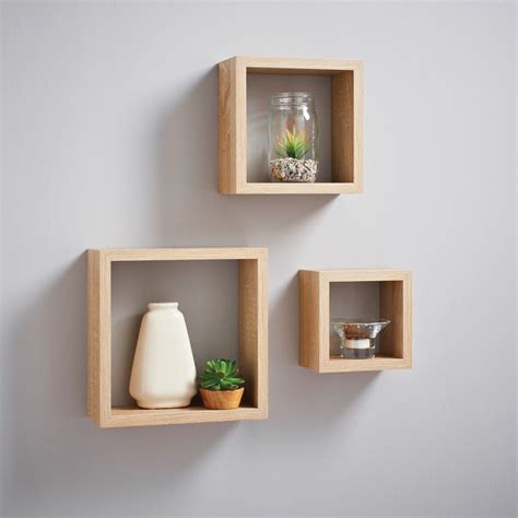 Lokken Cube Shelves In Cube Shelves Floating Cube Shelves