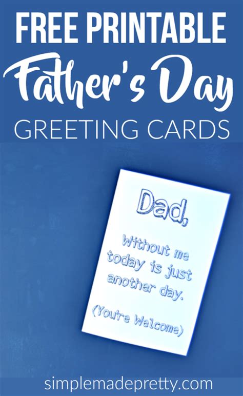 Happy Father S Day Printable Cards