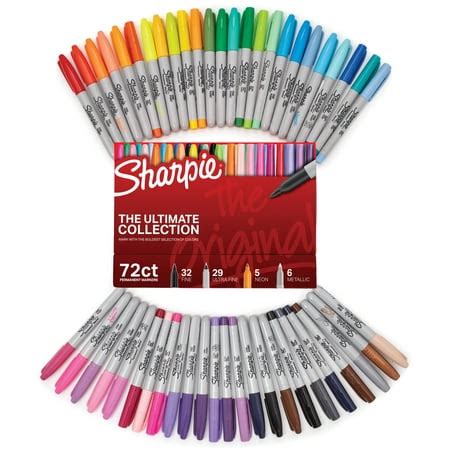 Sharpie Ultimate Pack Markers 72/Pkg-Original, Assorted Colors & Tips ...