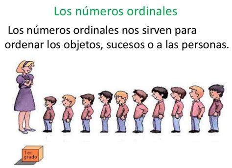 Números ordinales Números ordinales y cardinales