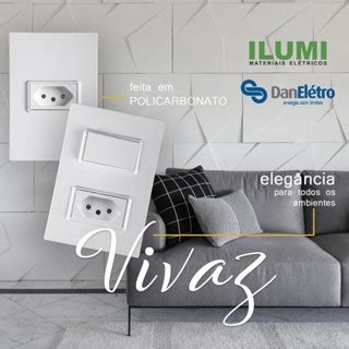 Kit 5 Tomadas Monobloco Tripla 10a Ilumi Vivaz Fácil Instalação