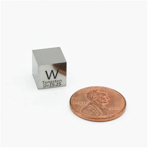 Tungsten Cube Polished W High Purity 3N5 Laser Marked Research