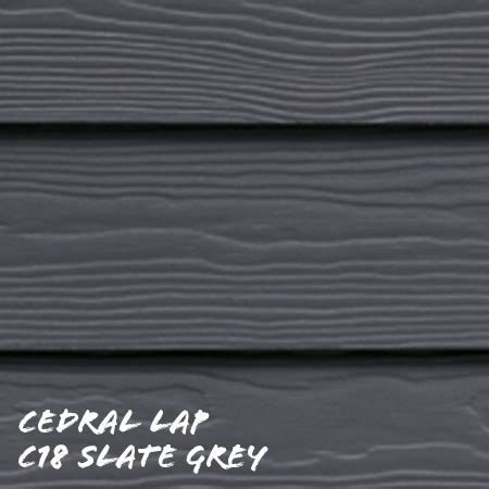 Cedral Lap Fibre Cement Cladding C18 Slate Grey Chiltern Timber