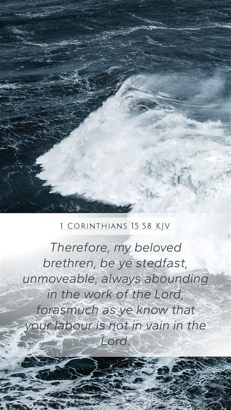 Corinthians Kjv Mobile Phone Wallpaper Therefore My Beloved