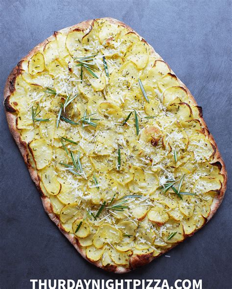 Simple Potato Pizza With Rosemary And Olive Oil Vegan Pizza Recipe Artofit