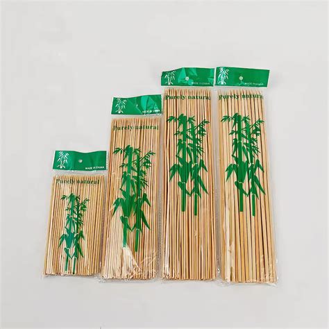 Paquete Con Piezas Palitos De Bamb Para Brochetas Tama O Cm