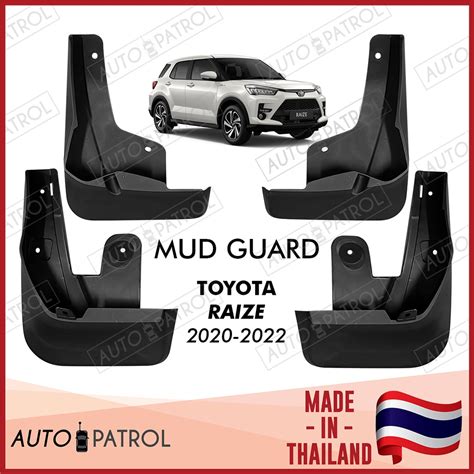 Toyota Raize 2020 2022 Mud Guard Matte Black Mudguard Mudflaps