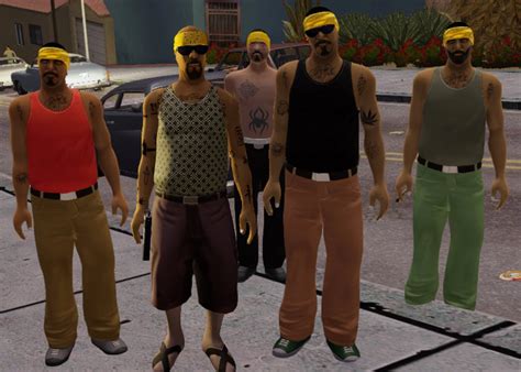 Vagos Gang Outfit Variations Redesign At Grand Theft Auto The Trilogy