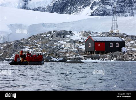 Tourist Zodiac Approaches Port Lockroy British Antarctic Heritage Trust