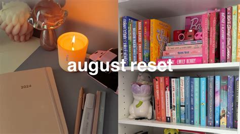 August Reset Bedroom Reset Bookshelf Reset Goal Setting YouTube