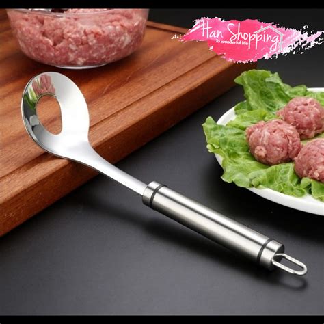 台灣現貨304不鏽鋼肉丸勺 壓肉器 丸子製作器 ｜【憨憨生活圈 】 蝦皮購物