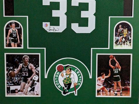 FRAMED BOSTON CELTICS LARRY BIRD AUTOGRAPHED SIGNED JERSEY LARRY BIRD