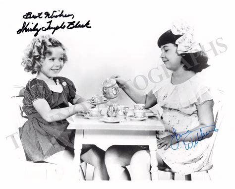 Shirley Temple Jane Withers Autograph Photo In Bright Eyes Tamino