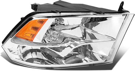 Dna Motoring Oem Hl 0049 R Chrome Amber Factory Style Passenger Side Headlight Lamp Replacement