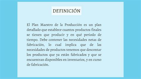 Plan Maestro De Producci N By Marlen Lopez On Prezi