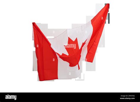 Flag of Canada on white background Stock Photo - Alamy