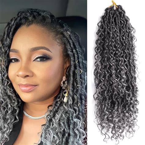 Synthetic Bohemian Goddess Locs Crochet Hair River Locs Hair Pre Looped Crochet Braids With