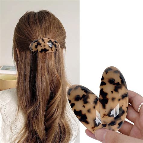 Heizi Barrettes For Thick Hair Extra Large Oval Barrette No Slip Grip